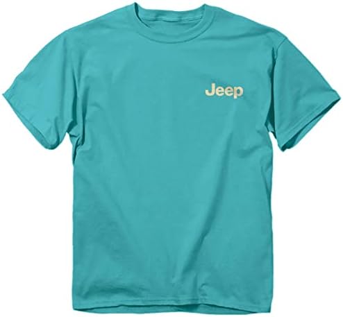 ג'יפ זנבות שמח חולצת טריקו של שרוול קצר לגברים, כחול | ברווז, כלב, רנגלר עיצוב ספורט | כותנה